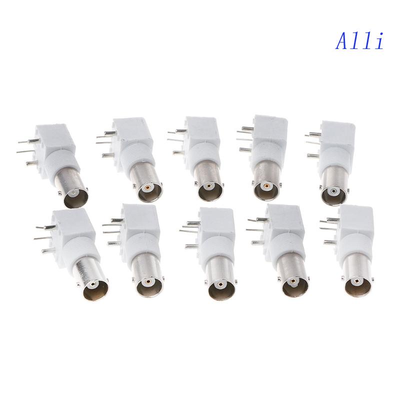 Set 10 Đầu Nối Góc Phải BNC Female Cho Bảng Mạch PC