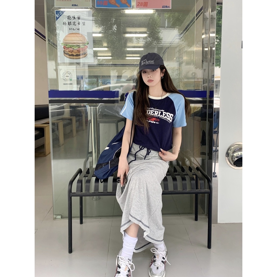 Áo Croptop Dáng Ôm Phong Cách retro Thời Trang Cho Nữ