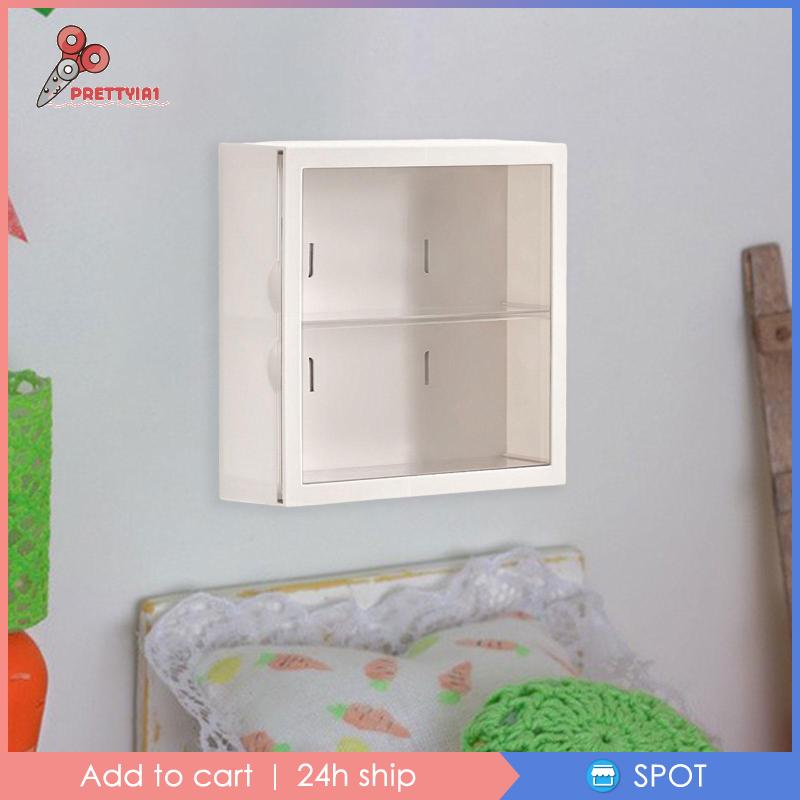 [Prettyia1] Hộp Trưng Bày Đồ Chơi / Mô Hình Hành Động Mini 2 Tầng Trong Suốt