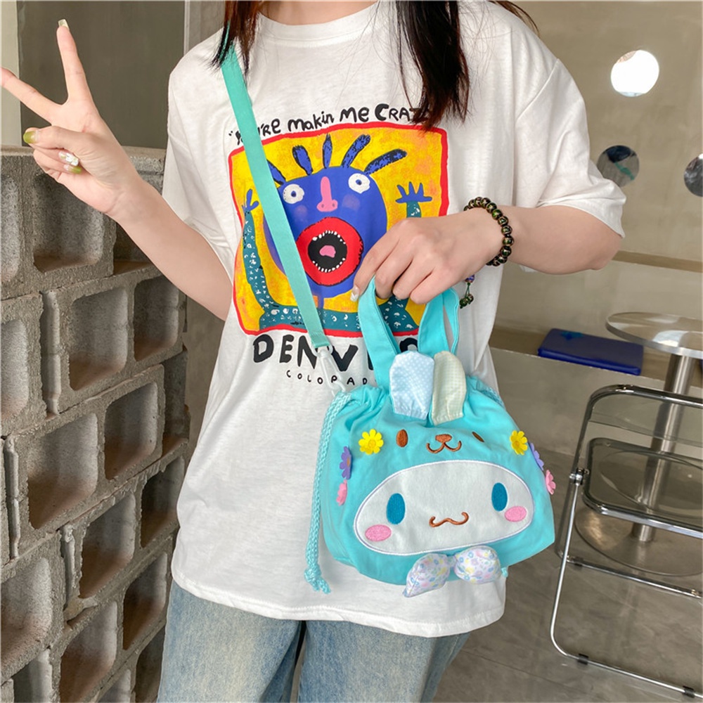 Túi Đựng Cơm Trưa Cỡ Lớn Họa Tiết Hoạt Hình Phong Cách Nhật Bản Xinh Xắn