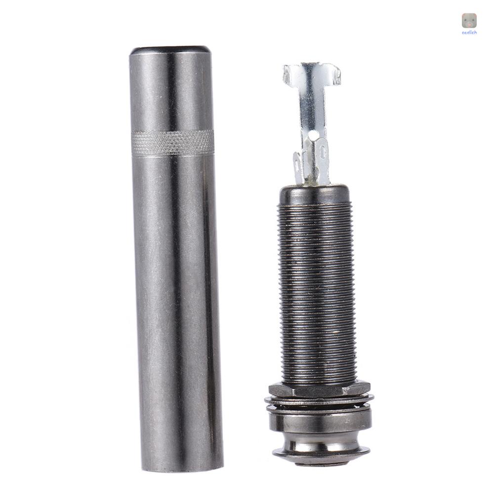 Ổ CắM Âm Thanh 6.35mm 1 / 4 Inch VớI Vỏ BọC 65mm PhíA Sau Cho ĐàN Guitar ĐiệN