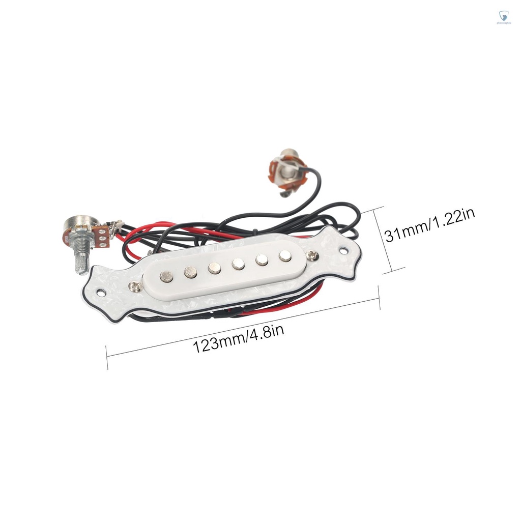Bộ Pickup Chỉnh Âm Lượng Cho Đàn Guitar Điện Kèm Núm Vặn Điều Chỉnh Âm Lượng 6.35mm