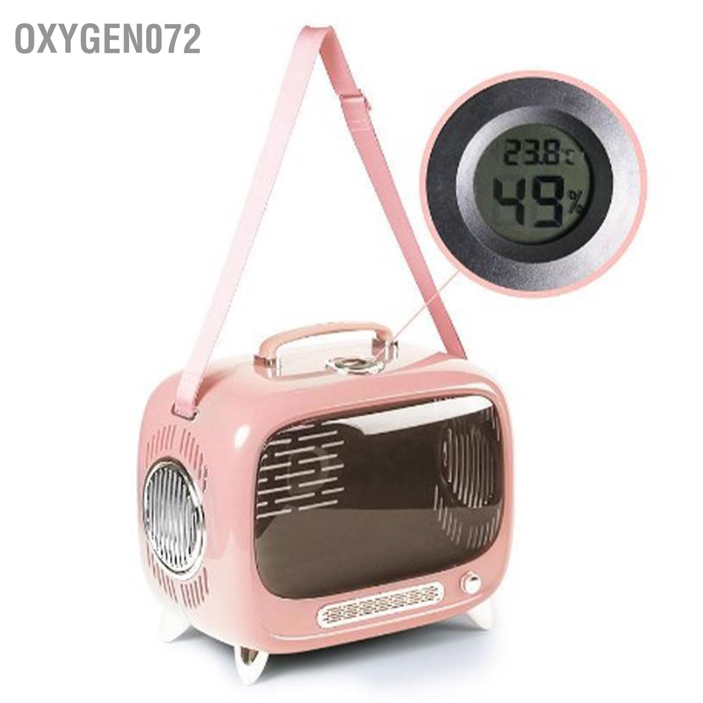Túi Đeo Vai Đựng Thú Cưng - Ba lô cho mèo - Hình dạng TV thông gió 13lb không gian Viên nang có dây đeo - Oxygen072