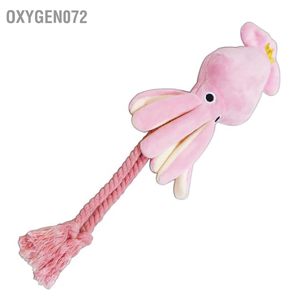 Oxygen072 Chó Sang Trọng Đồ Chơi Dây Hình Bạch Tuộc Dễ Thương Màu Sắc Tươi Sáng Tương Tác Nhồi Bông Có Cho Thú Cưng Mèo