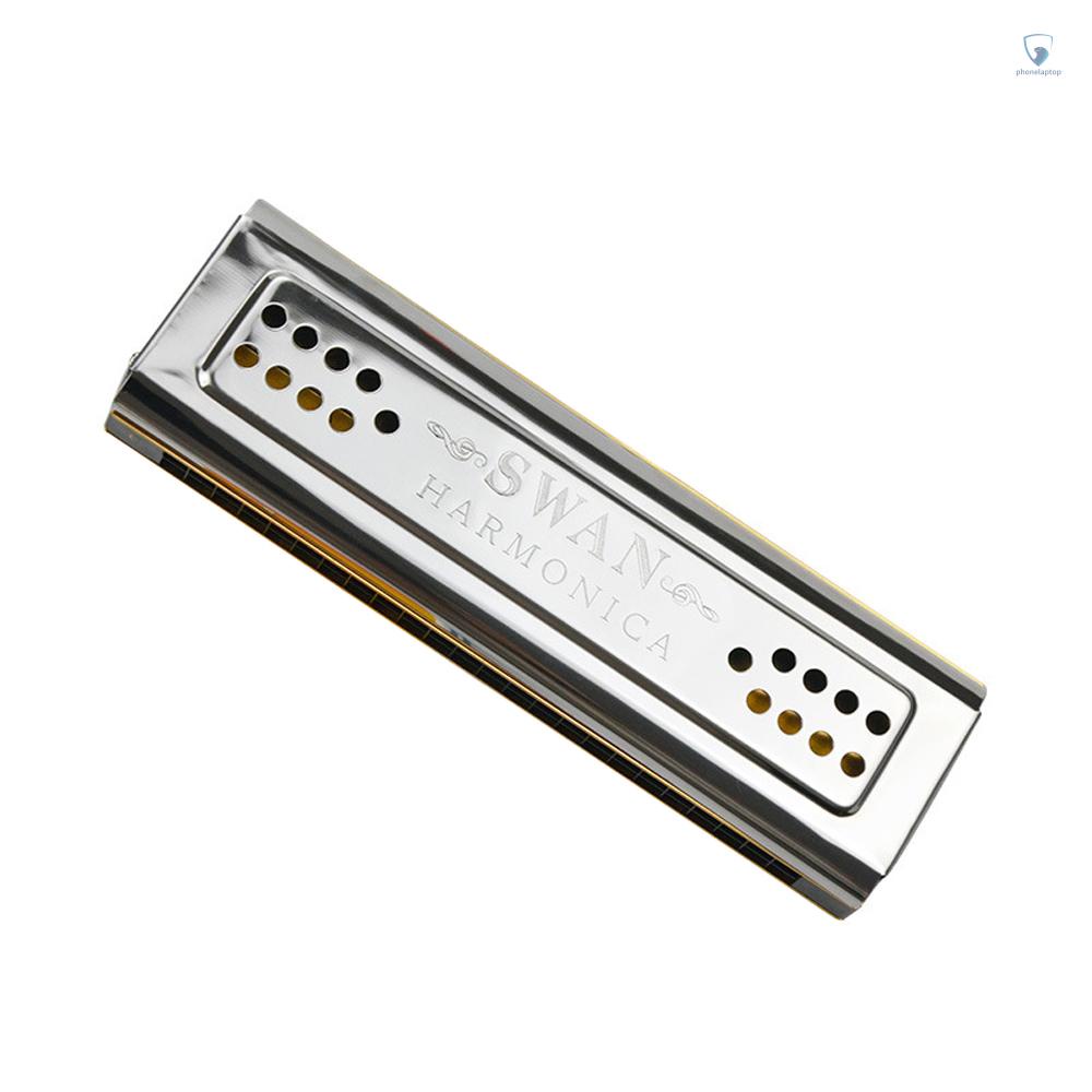Kèn Harmonica 24 Lỗ C Và G Bằng Gỗ Hai Tông Màu