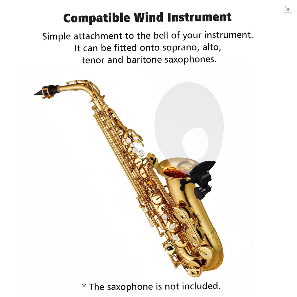 [laptvn] Tấm Chắn Nhựa Chống Ồn / Phản Quang Cho Nhạc Cụ Saxophone