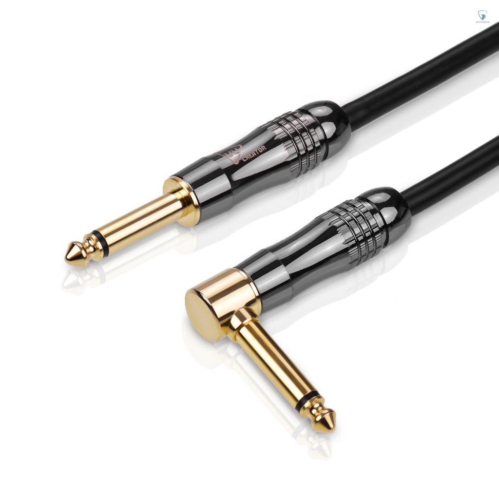 Dây Cáp Máy Phát Nhạc IVU 3m / 9.8ft Góc Phải 1 / 4 Inch Chuyên Dụng Cho Ghi Ta Điện