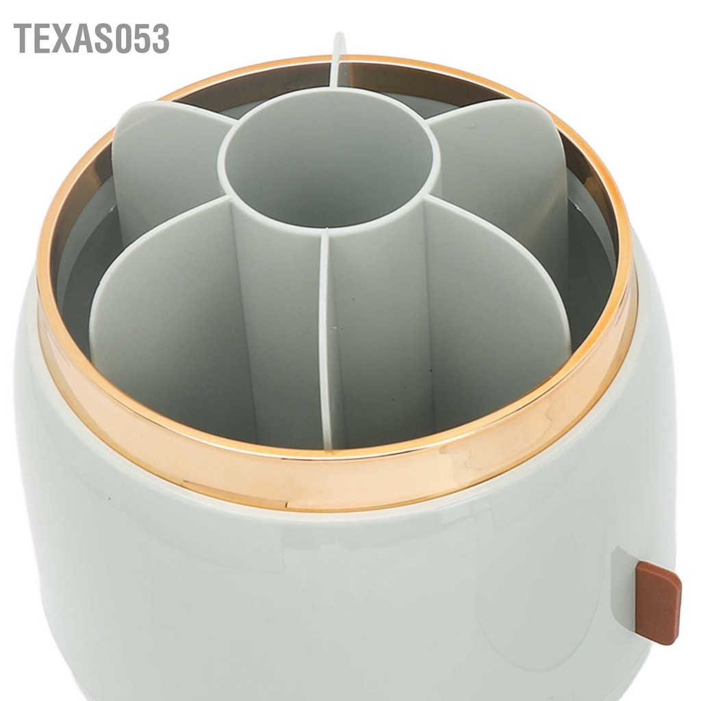 Texas053 Xoay Trang Điểm Giá Đỡ Người Tổ Chức 360 Chống Bụi 6 Ngăn Cọ Hộp Bảo Quản Cho Vanity Phòng Tắm