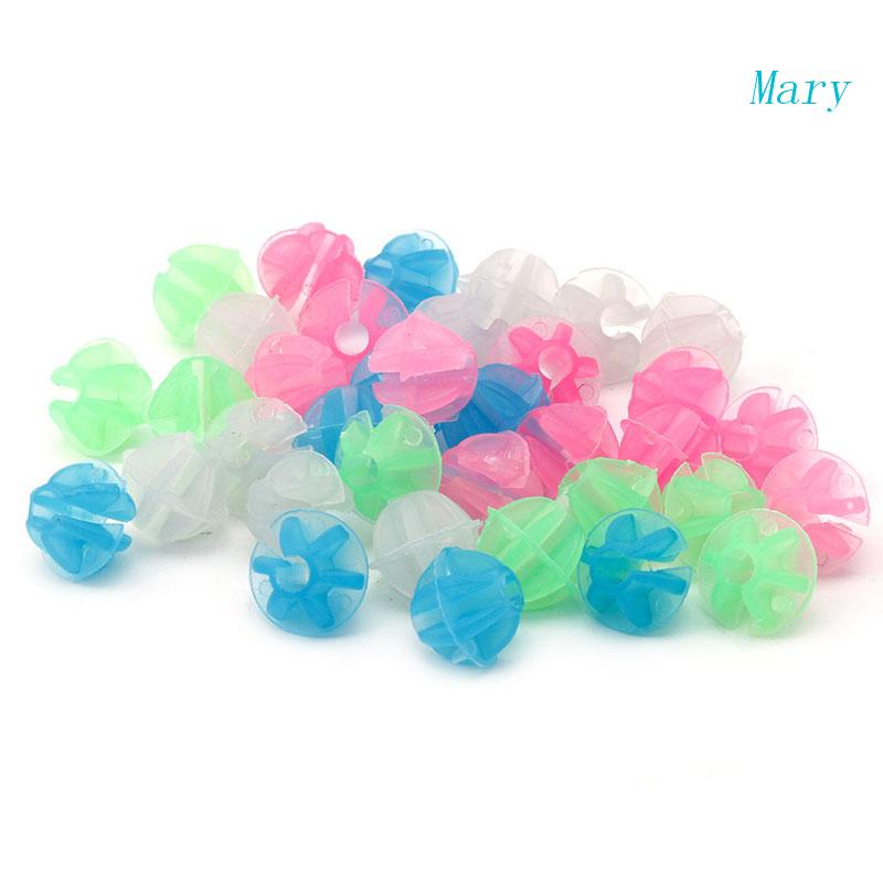 36 Hạt Nhựa Phát Quang Nhiều Màu Sắc Gắn Căm Xe Đạp Trang Trí