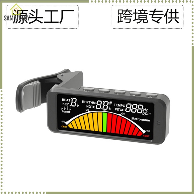 Kẹp Lên Dây Đàn Guitar Flanger FMT-209 Có Giá Đỡ Cho Chromatic Guitar Bass Ukulele Violin