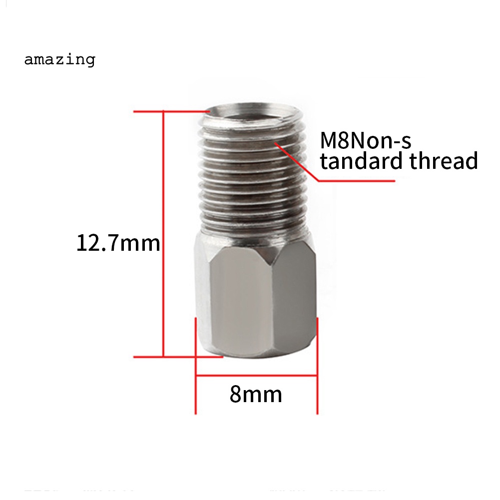 Bộ 2 Ốc Vít M8 Bằng Thép Không Gỉ Cho Phanh Xe Đạp Leo Núi