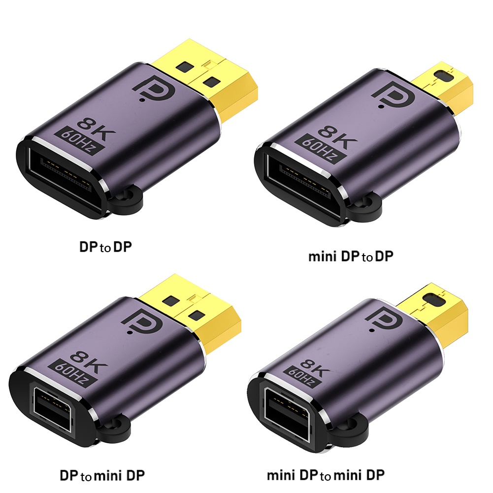 Cáp ChuyểN ĐổI DP1.4 Sang Mini DP 8K 60Hz VớI ĐèN TíN HiệU Cho MàN HìNh MáY