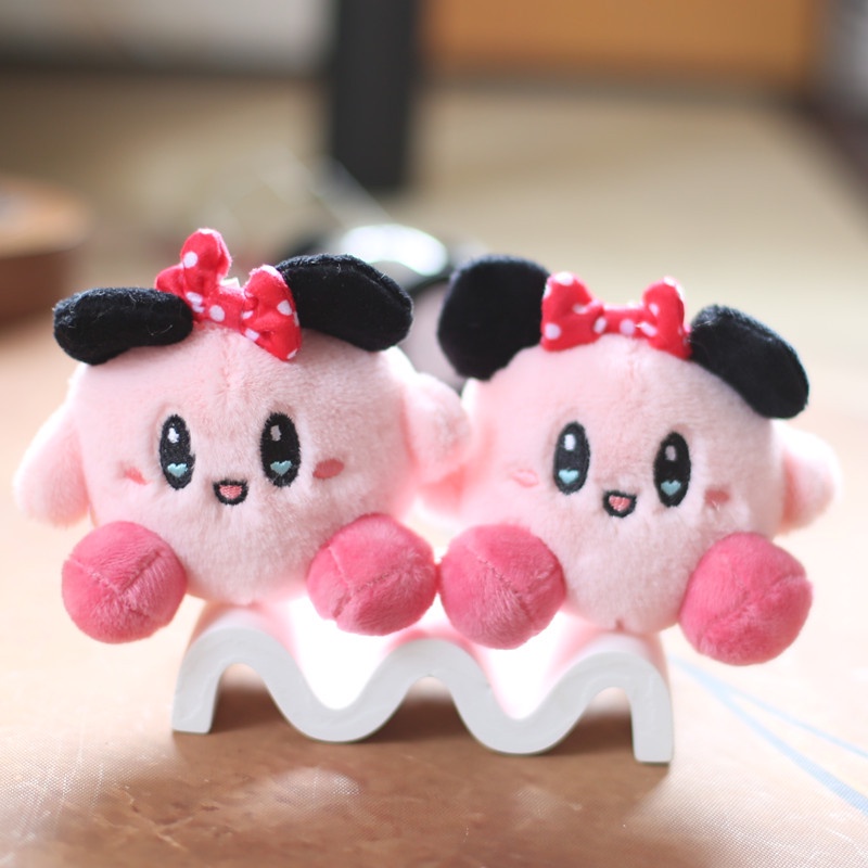 Móc Khóa Búp Bê Nhồi Bông Hình Chuột Minnie Kirby Hóa Trang Cho Bé Gái
