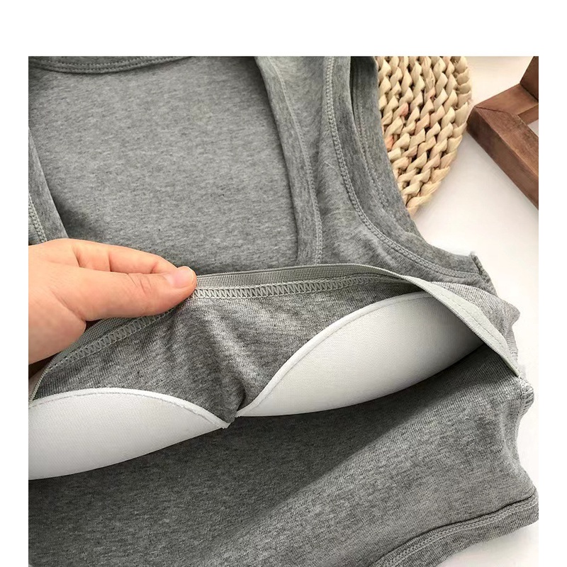 Áo Tank Top Có Mút Đệm Ngực Lưng Đẹp Phong Cách Hàn Quốc Cho Nữ