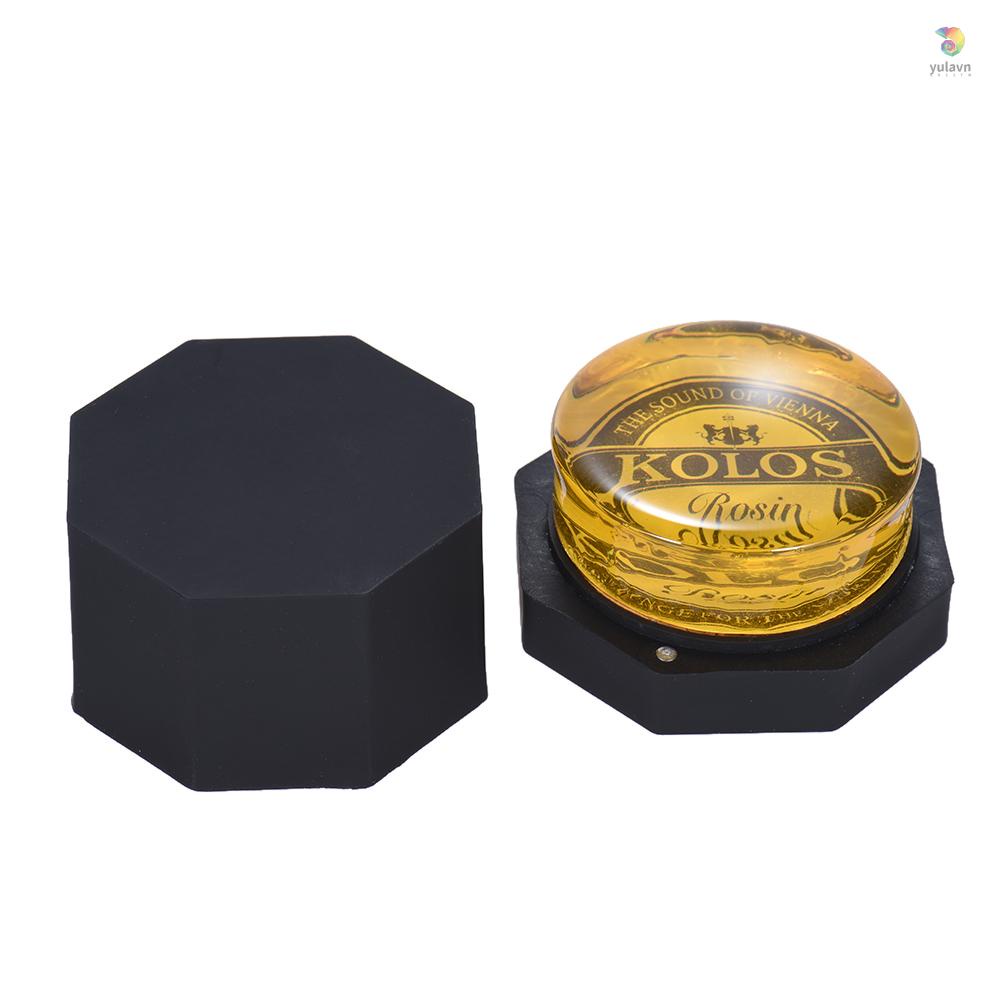 Yula) Rosin Colophony Tròn Màu Vàng Trong Suốt Thông Dụng Cho Dây Đàn Violin Viola Cello Erhu