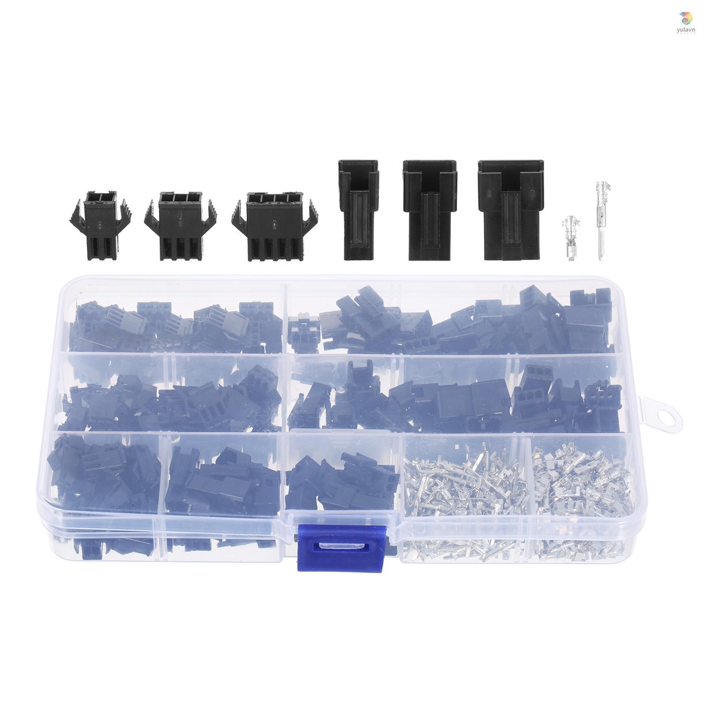 Set 480 Đầu Nối JST SM 2.54mm Pitch 2-Pin 3-Pin 4-Pin Cho Máy In