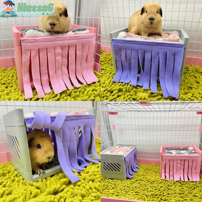 Rèm Cửa Tua Rua Mềm Mại Thoải Mái Giặt Được In Họa Tiết Thú Nhỏ Cho Guinea Pig
