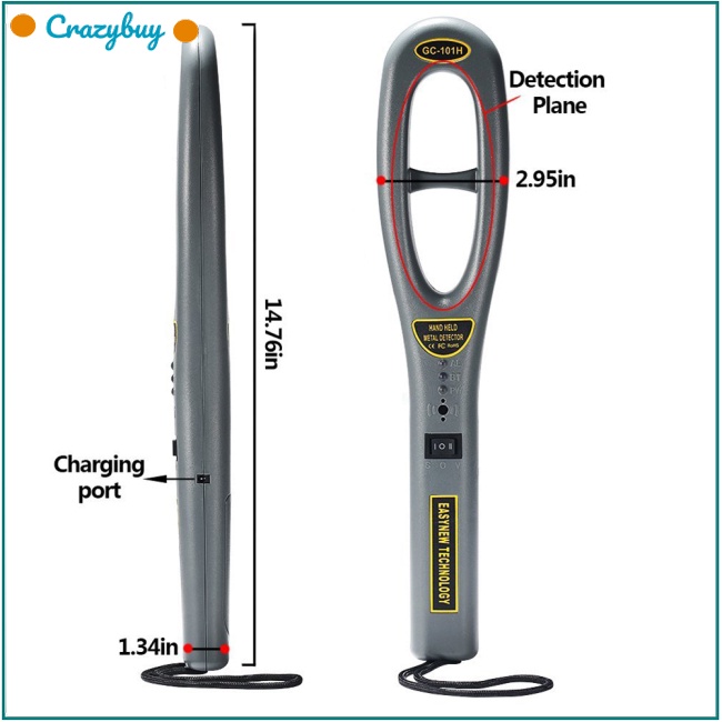 Cr Máy Dò Kim Loại GC-101H Chuyên Dụng Độ Nhạy Cao