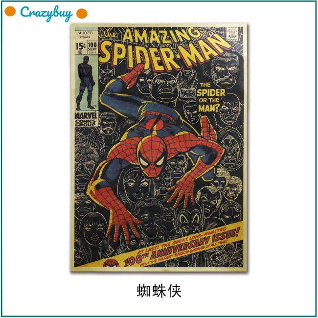 Cr Poster Phim Hoạt Hình Marvel / Spider-Man / Classic