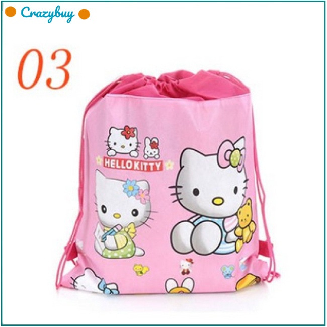 Cr 1 Túi Dây Rút Đựng Quà Giáng Sinh / Đám Cưới Hình Chuột Mickey / Minnie Hoạt Hình Dễ Thương