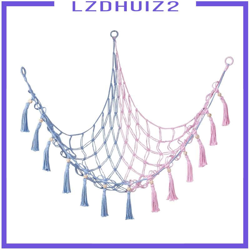 [Lzdhuiz] Võng Lưới Đựng Thú Nhồi Bông Đồ Chơi Trang Trí Góc Nhà Trưng Bày