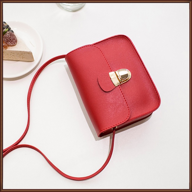 Túi Xách Da PU Mềm Màu Trơn Thời Trang Cho Nữ