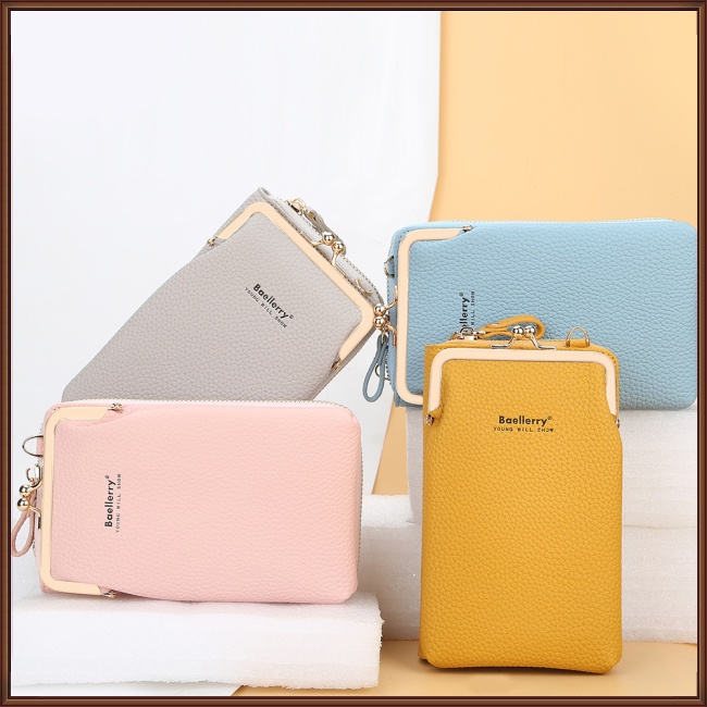 Túi Da PU Đeo Chéo Mini Đựng Điện Thoại Dành Cho Nữ