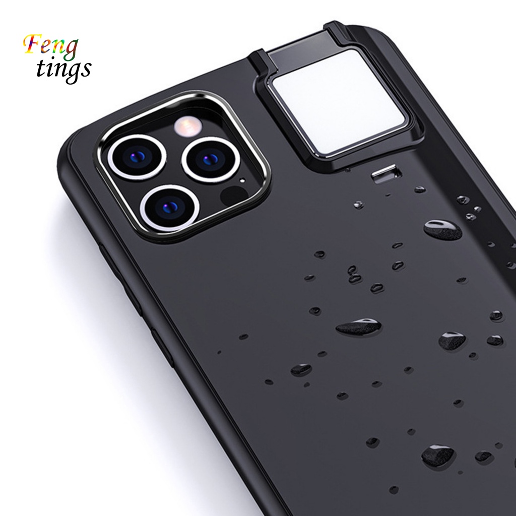 Ốp Điện Thoại Bằng Kim Loại Gọn Nhẹ Kèm Giá Đỡ Nhẫn Bằng Kim Loại Cho iPhone 12 / 11 / Pro / Pro Max