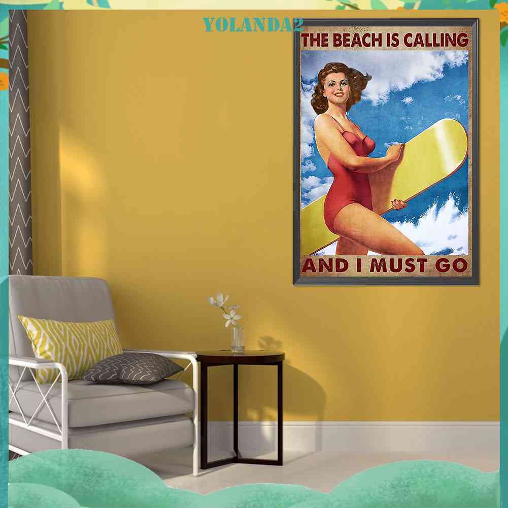 Tranh Thêu Trang Trí Thủ Công 5d Hình Cặp Đôi (Mũi Thêu Hình X)