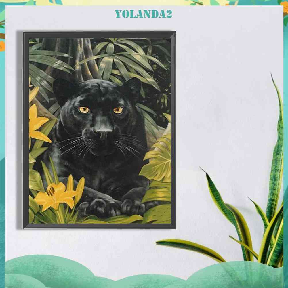 Tranh Đính Đá Kim Cương Toàn Bộ 5D DIY Hình Vẽ Báo