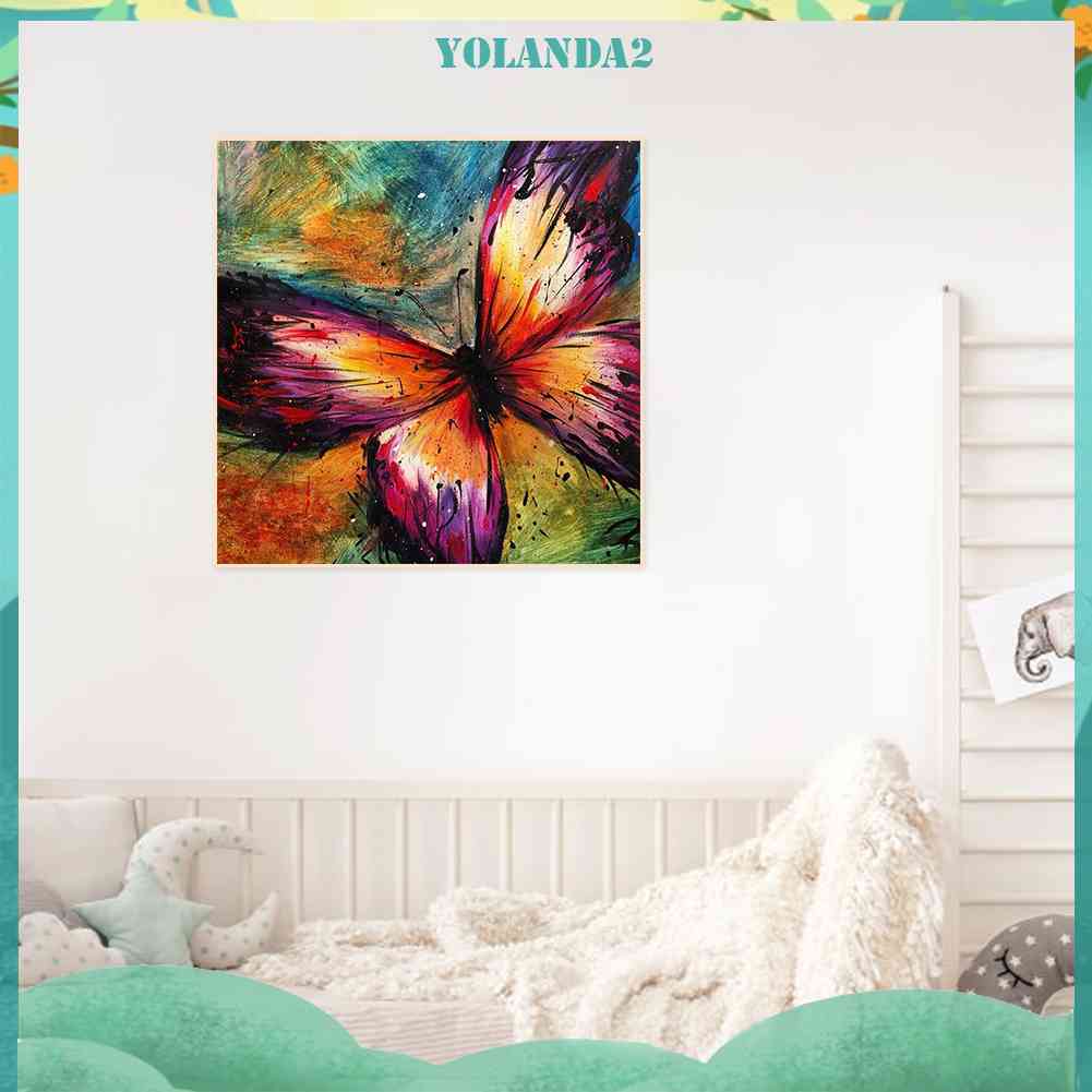 Tranh Đính Đá Kim Cương Toàn Bộ 5D DIY Hình Vẽ Bướm