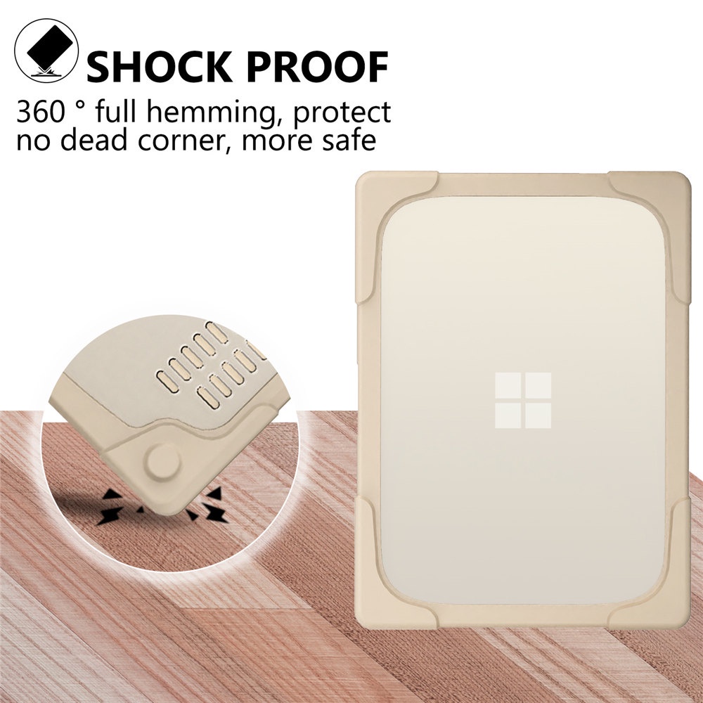 Ốp Điện Thoại Cứng Trong Suốt Mặt Nhám Kèm Giá Đỡ Đứng Cho Microsoft Surface go case 13 15 inch go 1 2 3 4 5 2022 12.4 13.5 15 inch 2023