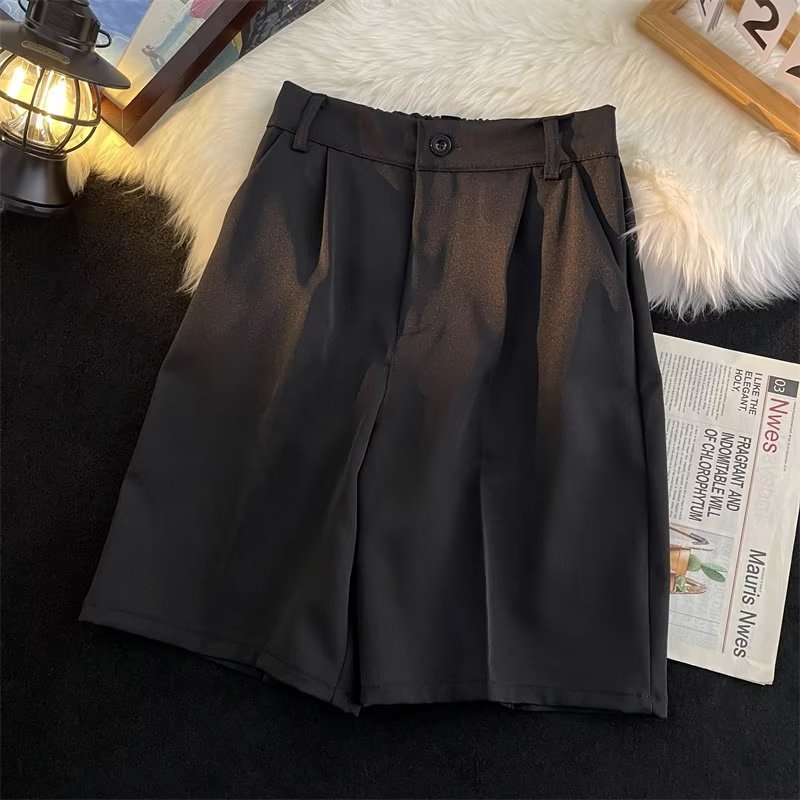 Quần Short Màu Sắc Đơn Giản Phong Cách Hong Kong Cho Nam