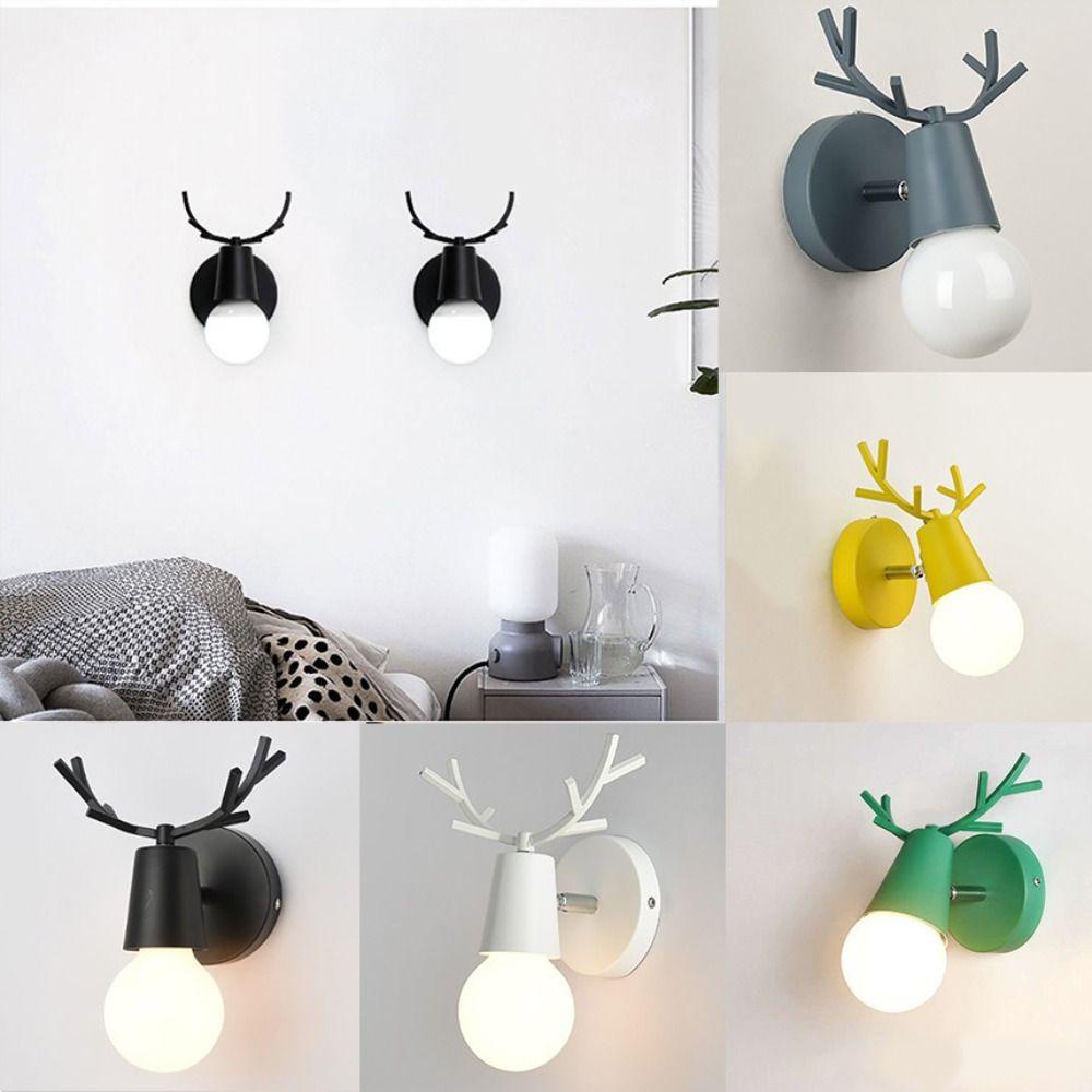 1 Đèn Ngủ Hình Sừng Hươu Trang Trí Nhà Cửa