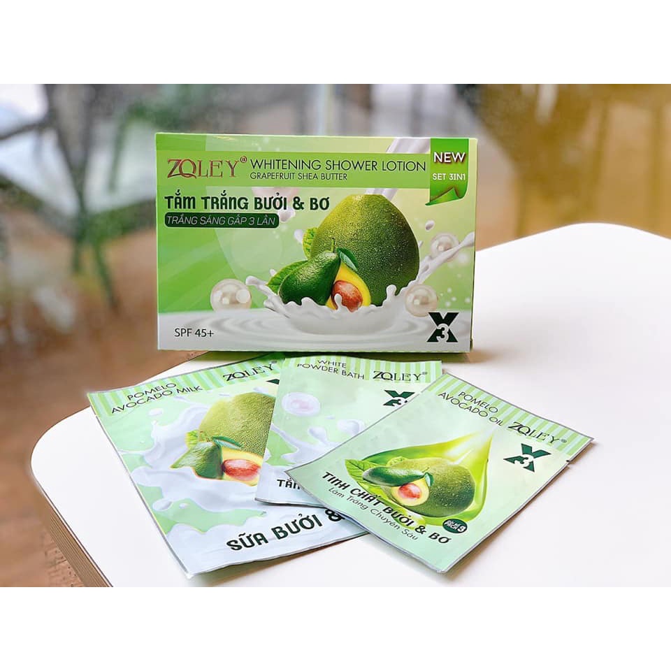 Tắm trắng Bưởi Bơ ZOLEY 3IN1