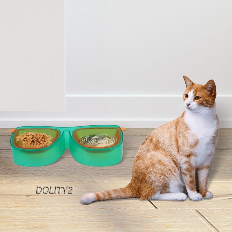 Bộ 2 Tô Đựng Thức Ăn / Nước Uống Dành Cho Mèo Trong Nhà