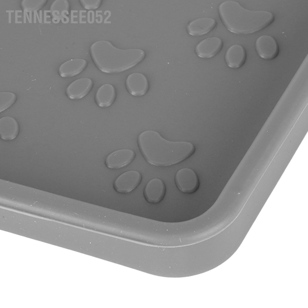 Tennessee052 Thảm lót thức ăn cho thú cưng bằng silicon Chống nước an toàn Tăng cạnh chống trượt chó mèo