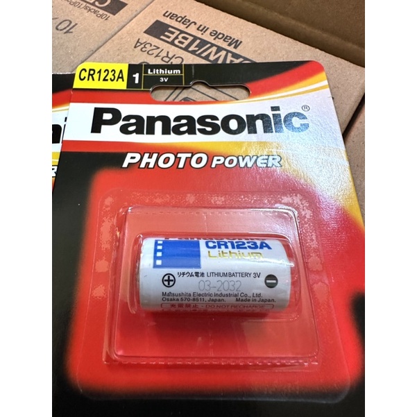 Pin CR123A Panasonic 3V Lithium Vỉ 1 Viên Cho Thiết Bị Hệ Thống Cửa Tự Động....
