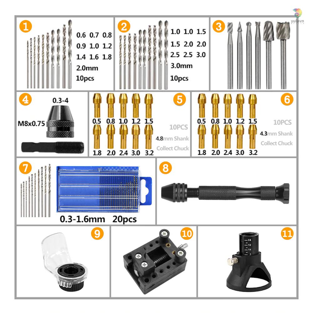 Bộ 46 Phụ Kiện Khoan Điện Mini Xoay Được Tiện Dụng