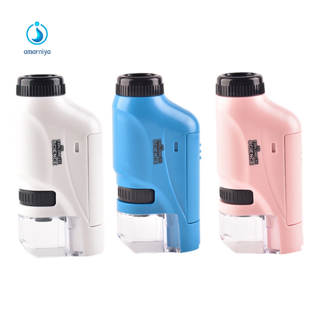 Kính Hiển Vi Phóng Đại 60x-120x Chất Liệu ABS Dễ Mang Theo Cho Bé