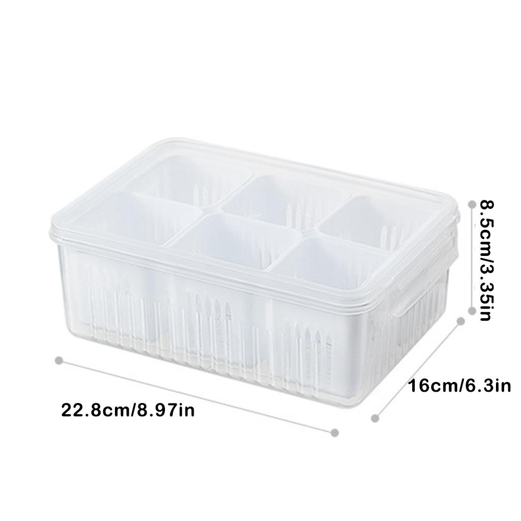 Hộp Đựng Gừng / Gừng / Đồ Dùng 6 Ngăn Thay Thế Tiện Dụng Cho Tủ Lạnh