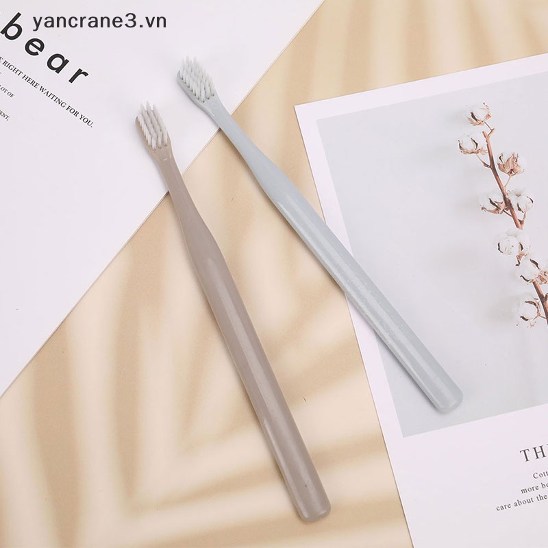 Set 4 Bàn Chải Đánh Răng Đầu Nhỏ Lông Mềm Chăm Sóc Răng Miệng Hygien {yancrane3.vn}