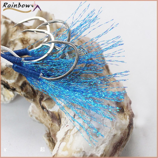 Set 3 Móc Câu Cá Đôi Bằng Sắt Chất Lượng Cao