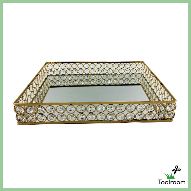 [Toolroom] Khay Đựng Đồ Tráng Gương Trang Trí Sáng Tạo Cho Quầy Barer Vanity