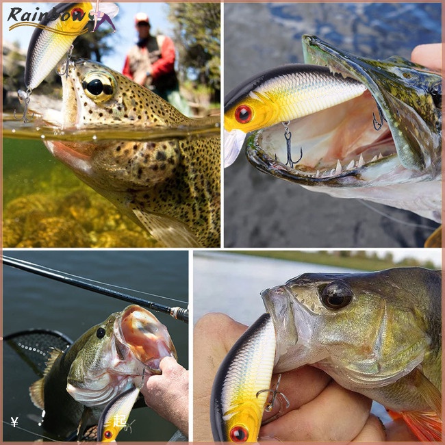 Mồi Câu Cá Giả Mini 5cm / 4.2g 8 Màu Bằng Nhựa Cứng