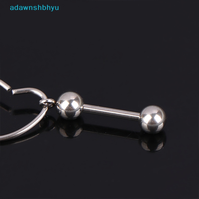 Khuyên Tai Dây Xích Bằng Thép Không Gỉ Hình Trái Tim Cho Nữ