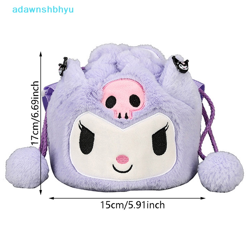 SANRIO Ba Lô Đeo Vai Hình Búp Bê Kuromi Melody Cinnamoroll Nhồi Bông Mềm Dễ Thương Cho Bé Gái
