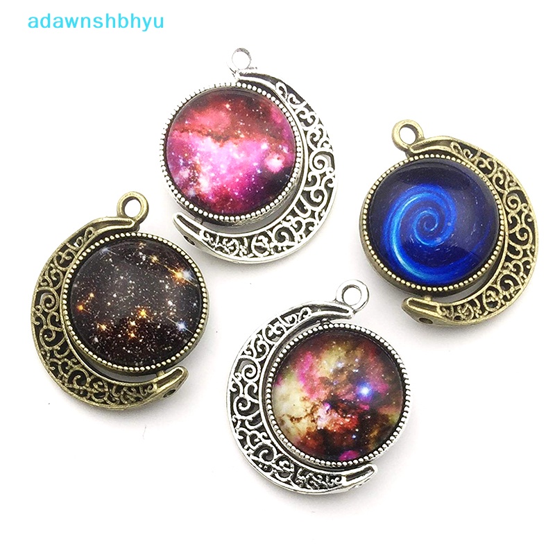 Set 30 Mặt Dây Chuyền Tròn Bằng Thủy Tinh Cabochon Hai Mặt Xoay Được