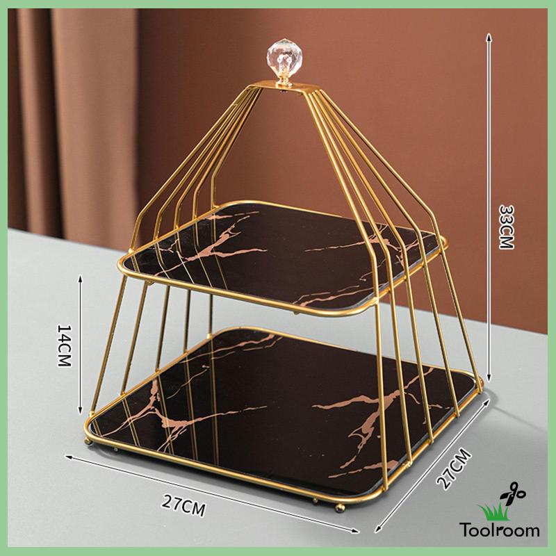 Giá Đỡ 2 Tầng Trưng Bày Bánh Cupcake Trang Trí Bàn Tiệc Cưới Tại Nhà