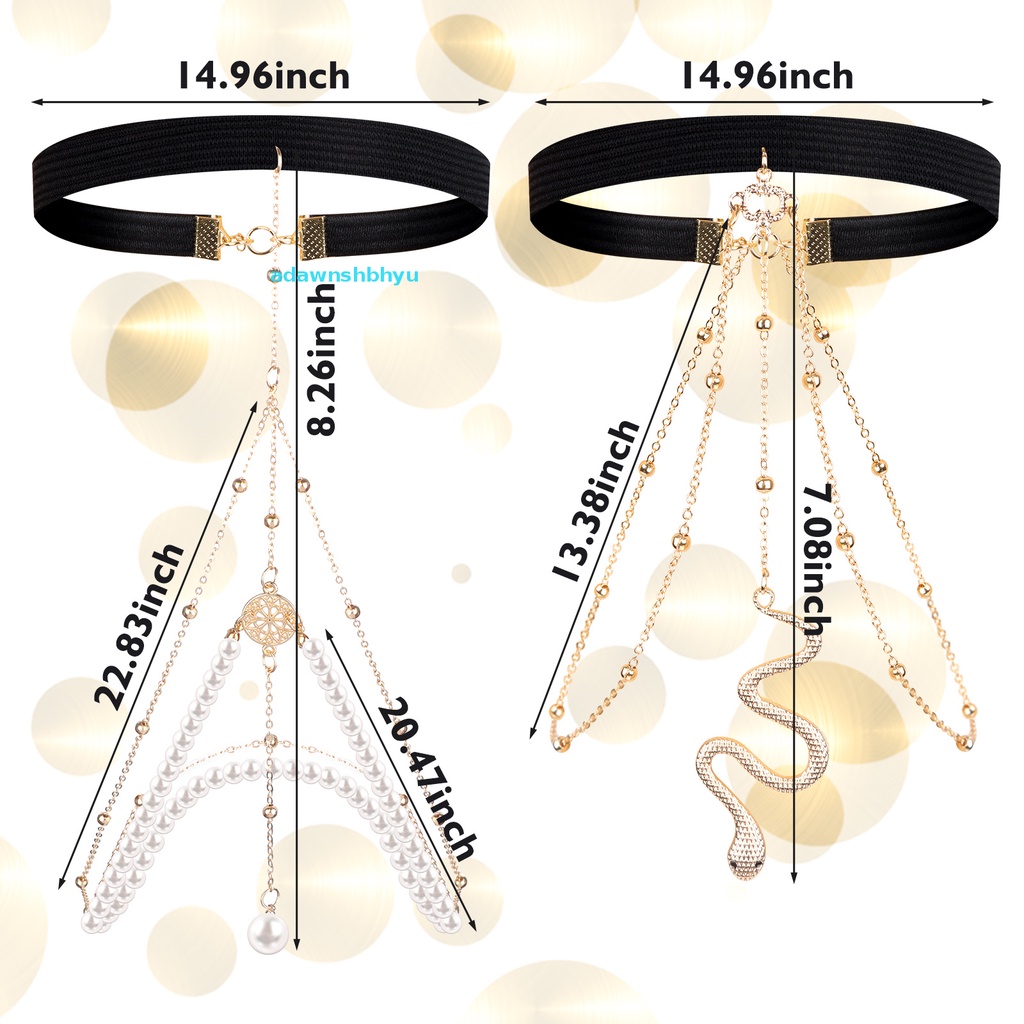 Bộ 7 Dây Chuyền Toàn Thân Đính Đá Sang Trọng
